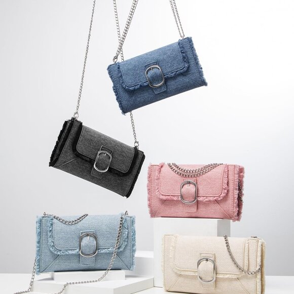 Crossbody Bag for Women Leather Small Purse Cellphone Wallet Adjustable Chain - Picture 7 of 7